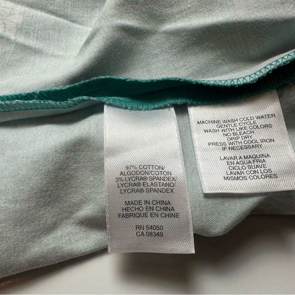 Classic 2000s Jones New York Cotton SundressTeal Floral CottagecoreSummer Garden - Picture 13 of 13